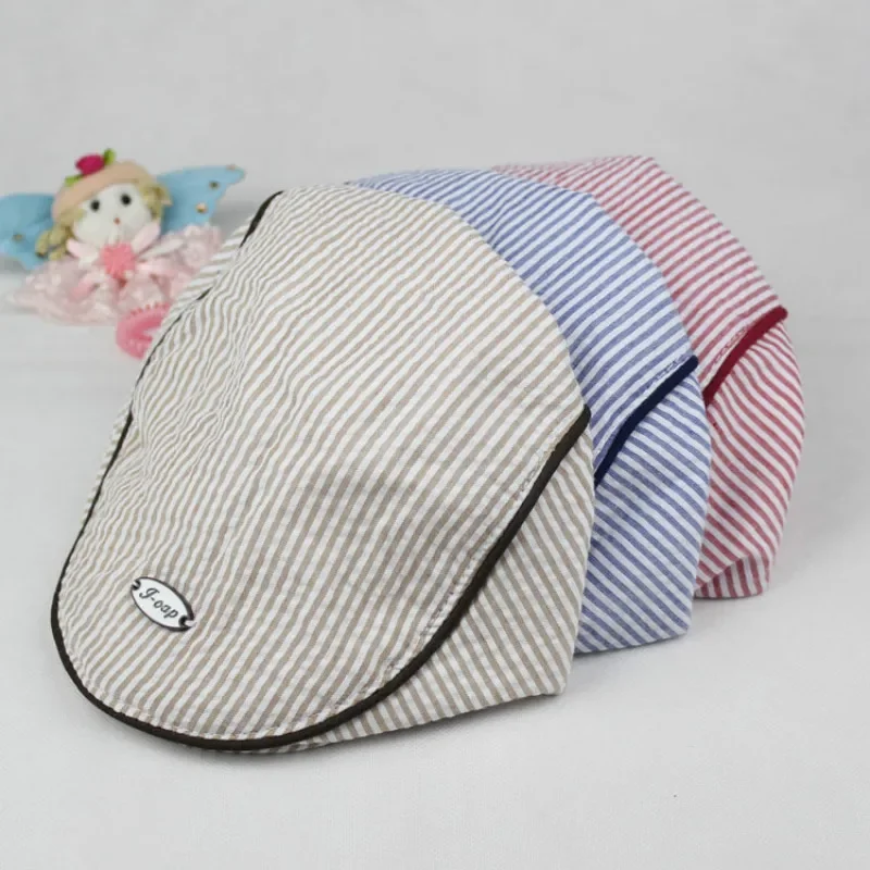 Gorro de algodón a rayas para bebé y niño – estilo clásico - imagen 3