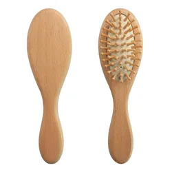 Cepillo de madera para bebé – Peine suave para recién nacido