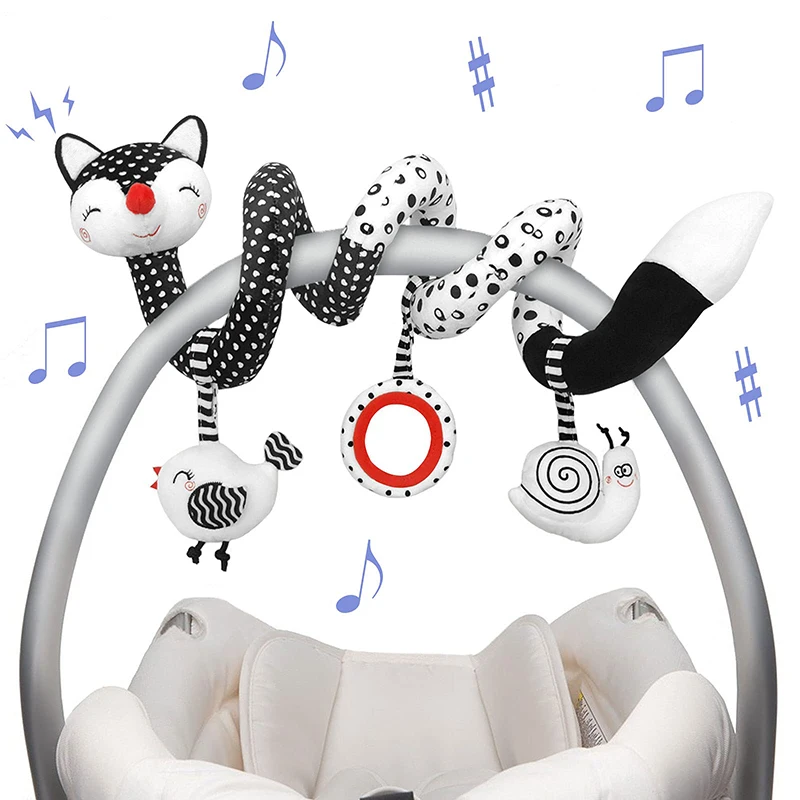 Espiral sonajero para cochecito y cuna – Móvil sensorial - imagen 5
