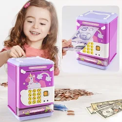 Hucha electrónica con huella dactilar para niños