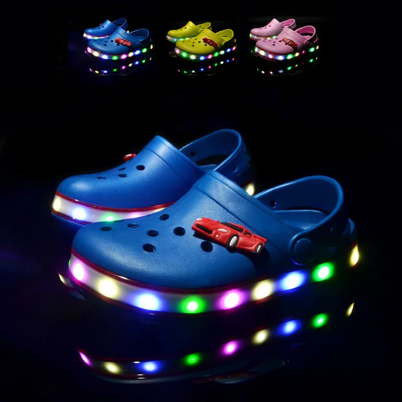 Sandalias infantiles LED antideslizantes de verano para niños - imagen 2