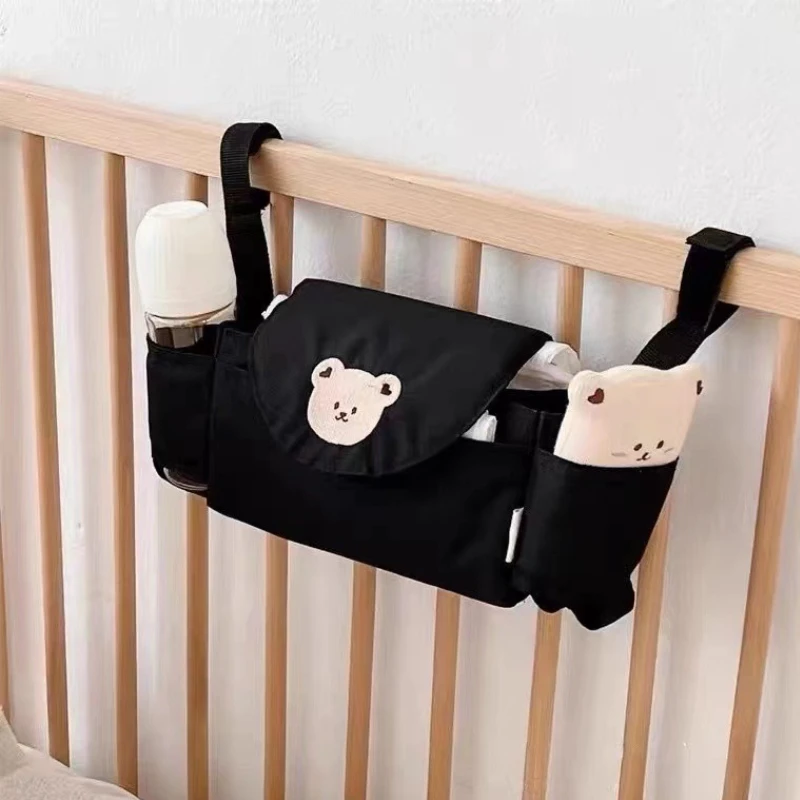 Organizador de pañales para cochecito con portavasos - imagen 3
