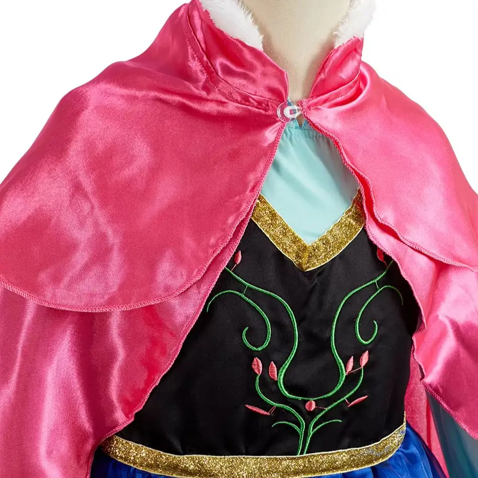 Disfraz de princesa niña con capa y peluca trenzada para fiestas - imagen 5