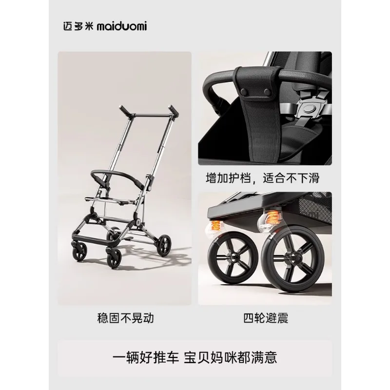 Carrito ligero convertible para bebé - Plegable y reclinable