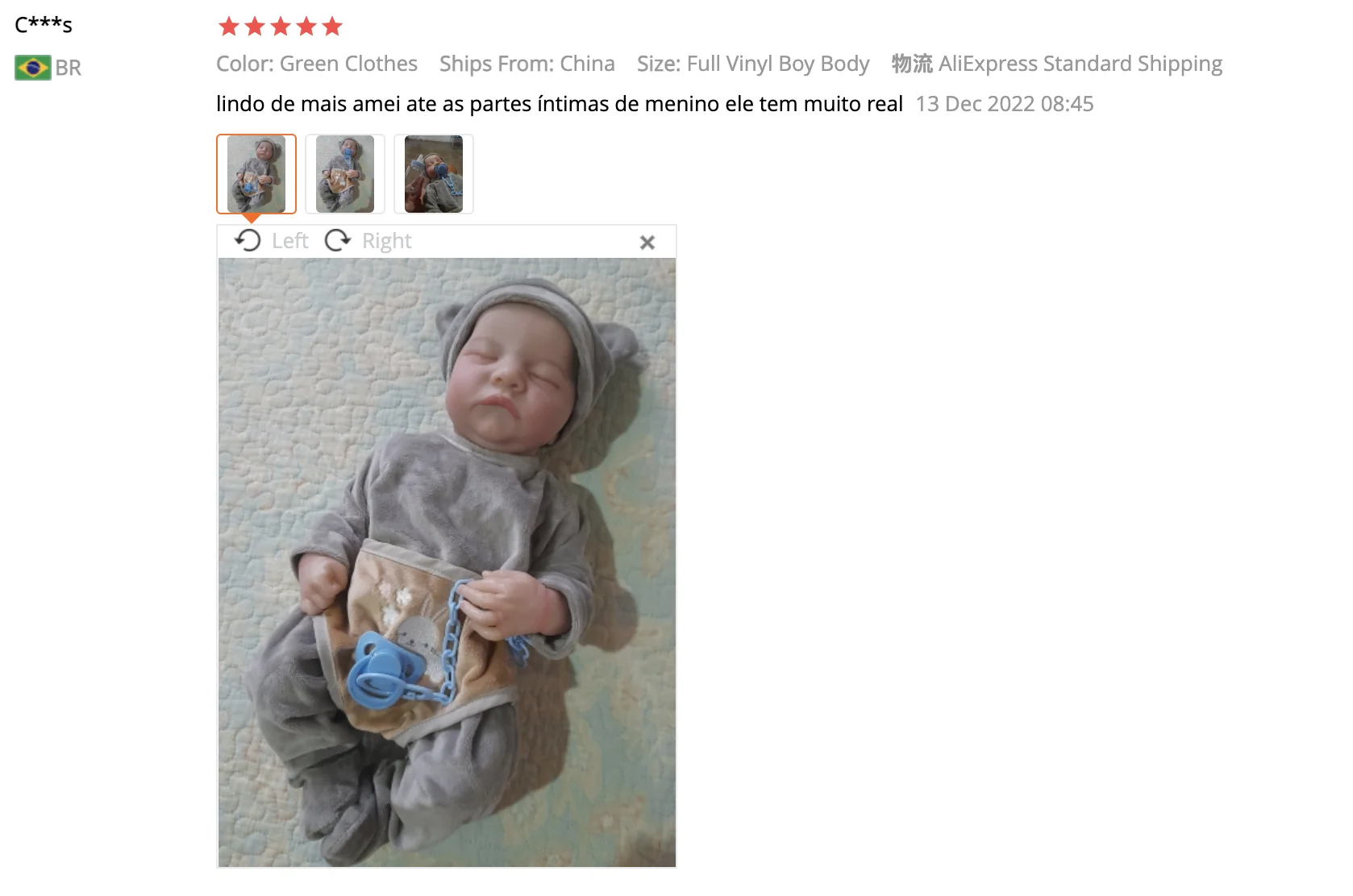 Bebé Reborn Levi realista durmiendo – Muñeca para niña - imagen 5
