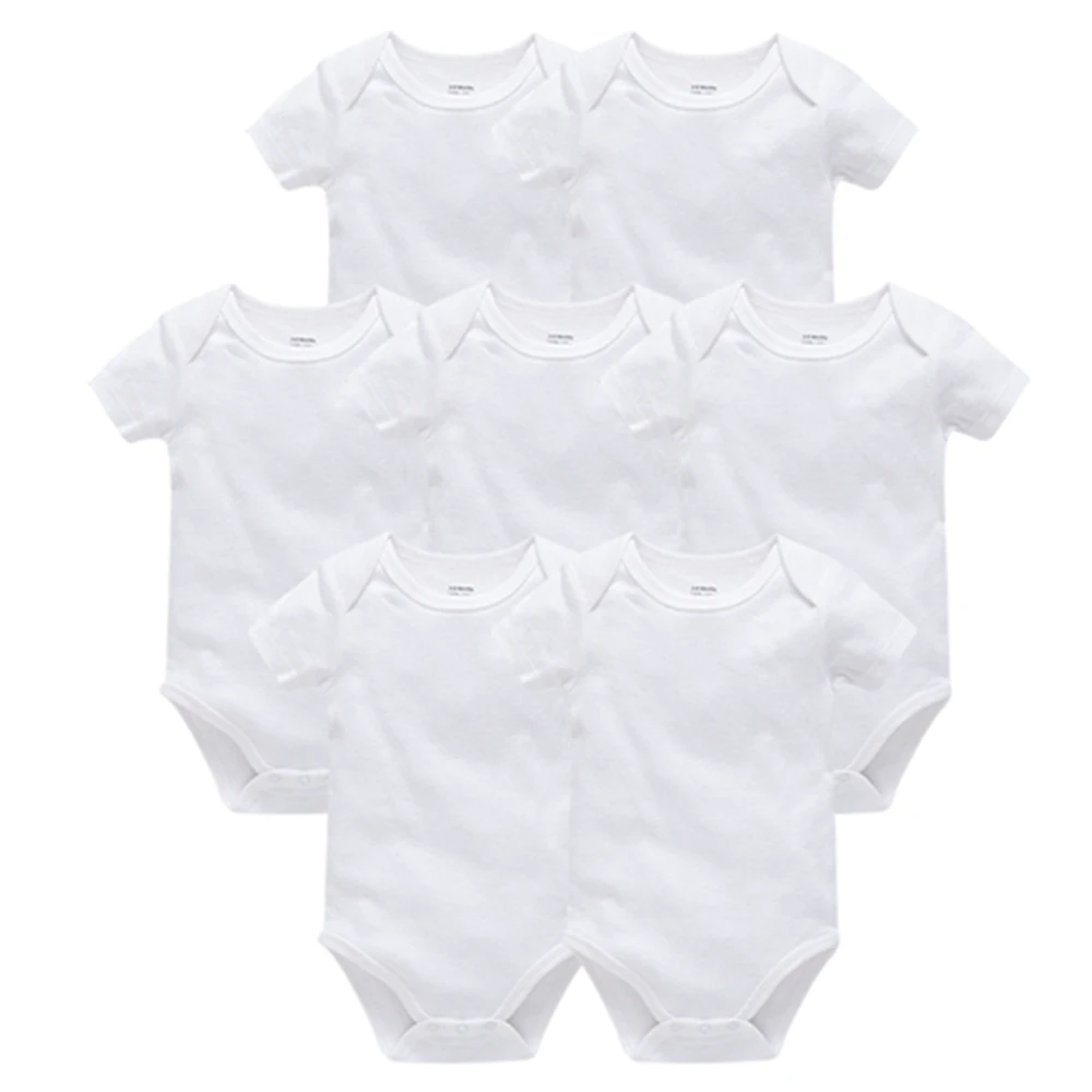 Body de algodón para bebé recién nacido – Blanco - imagen 2