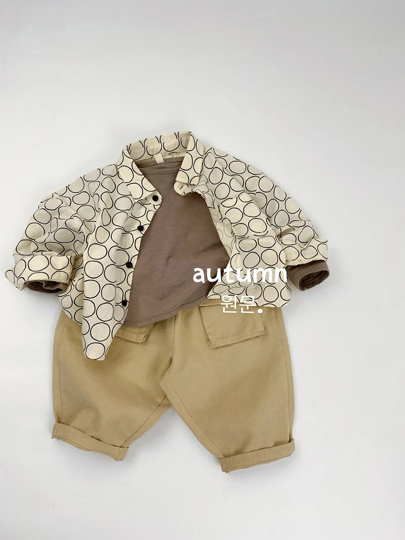 Camisa infantil para primavera, estampado completo