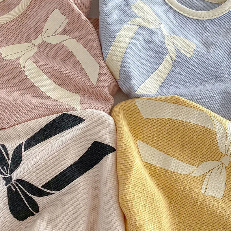 Conjunto primavera niña con sudadera lazo y pantalón - imagen 4