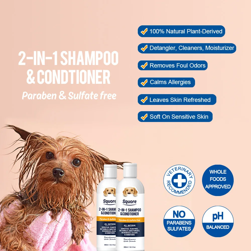 Espuma suave para un baño cómodo en perros y gatos