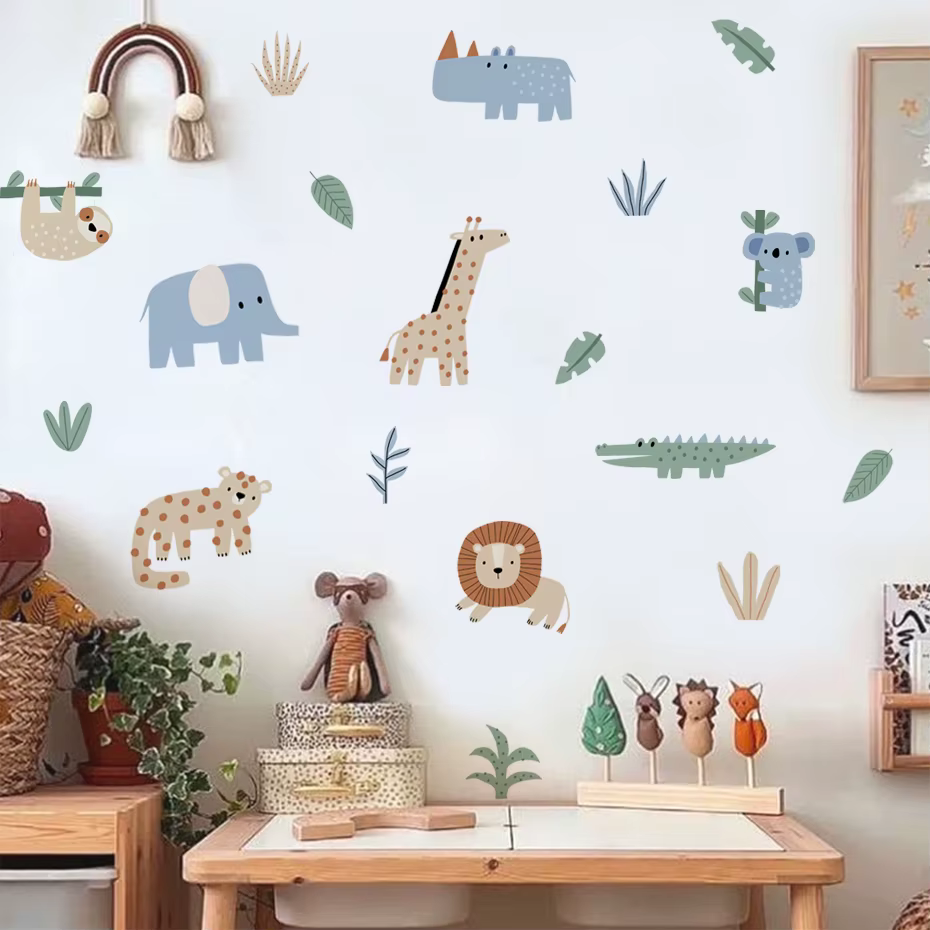 Vinilos decorativos infantiles de animales para habitación infantil - imagen 3