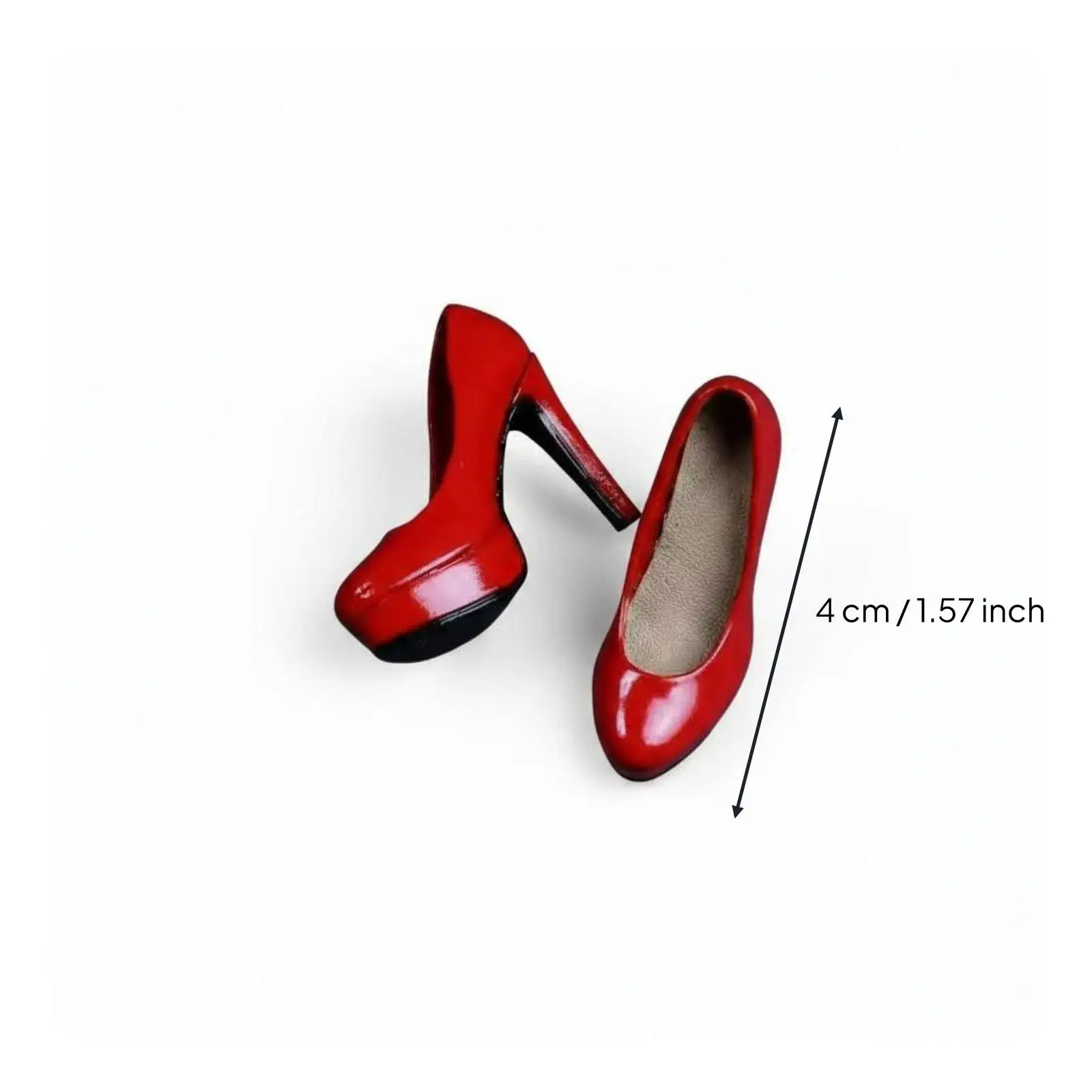 Zapatos de tacón alto para muñecas de plástico realistas