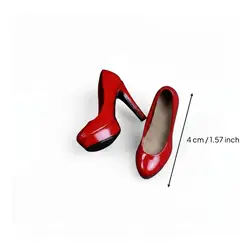 Zapatos de tacón alto para muñecas de plástico realistas