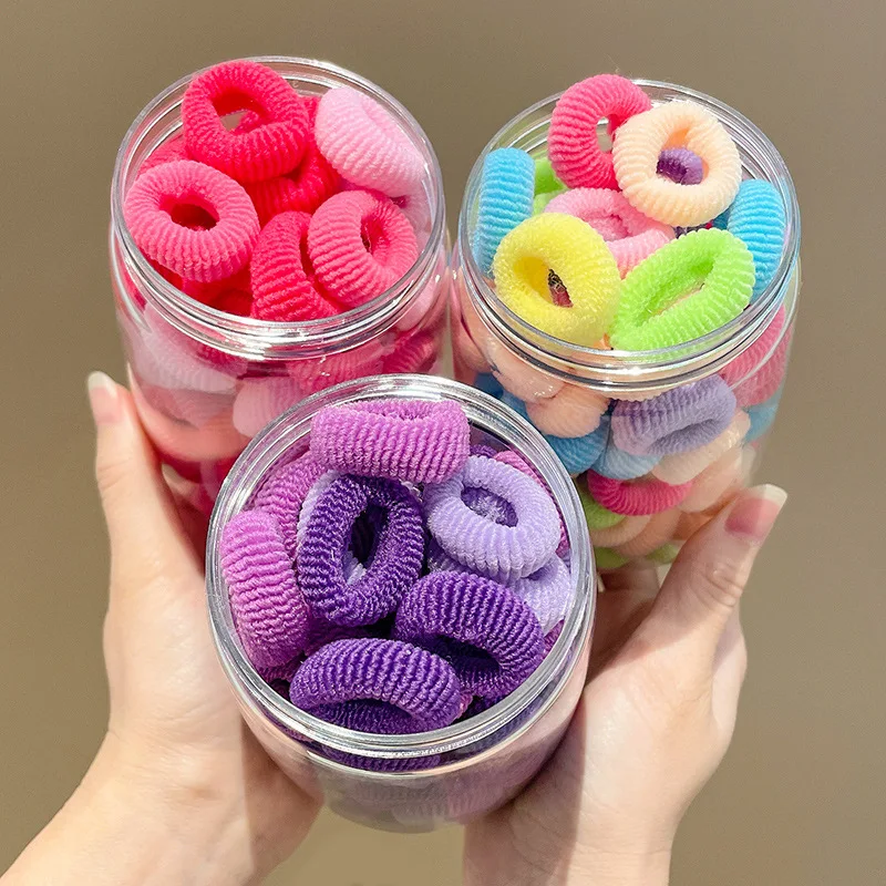Bandas elásticas lazos cabello bebé niña – Accesorios suaves - imagen 3