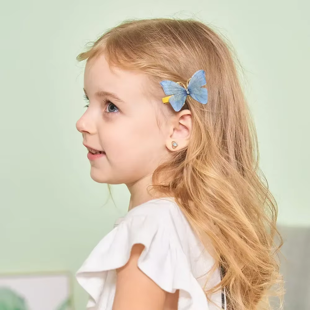 Set de accesorios para el pelo con mariposa 3D para niñas - imagen 2