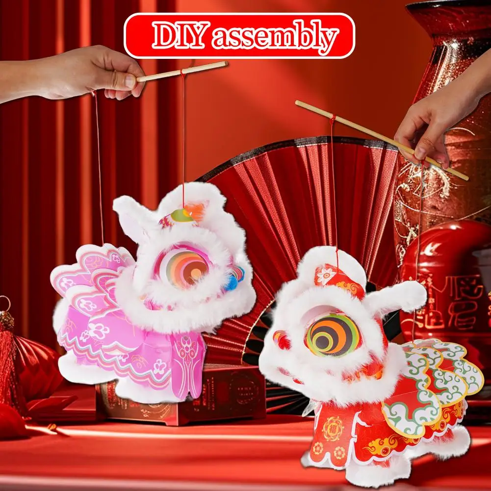 Kit linterna LED danza del león para Año Nuevo Chino en familia - imagen 2
