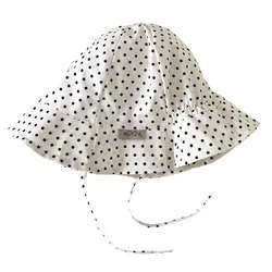 Sombrero pescador de algodón ala ancha para bebé protección sol