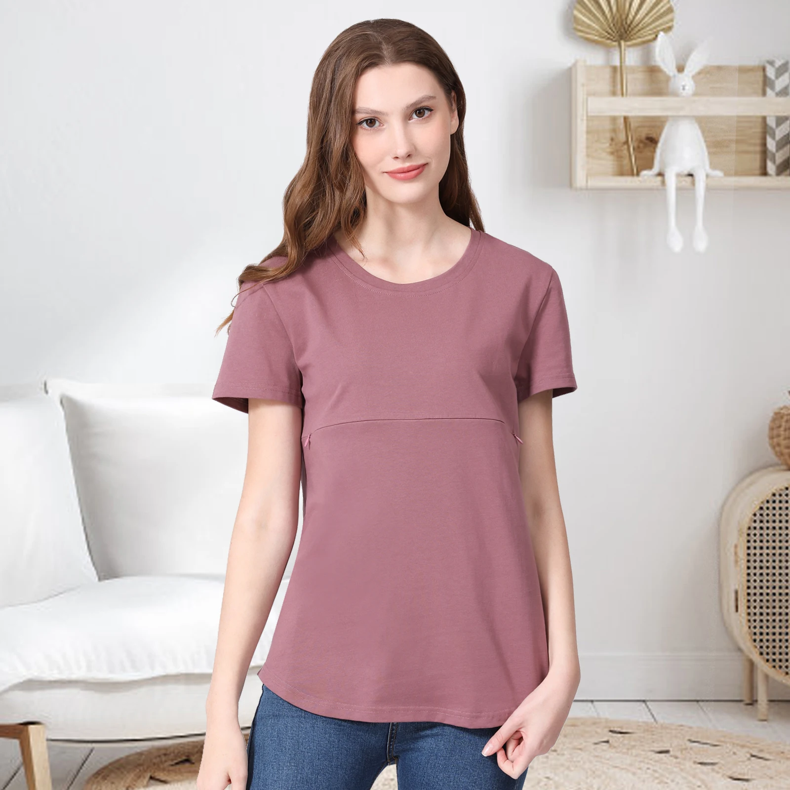 EmotionMoms Top de lactancia embarazo invisible verano - imagen 5