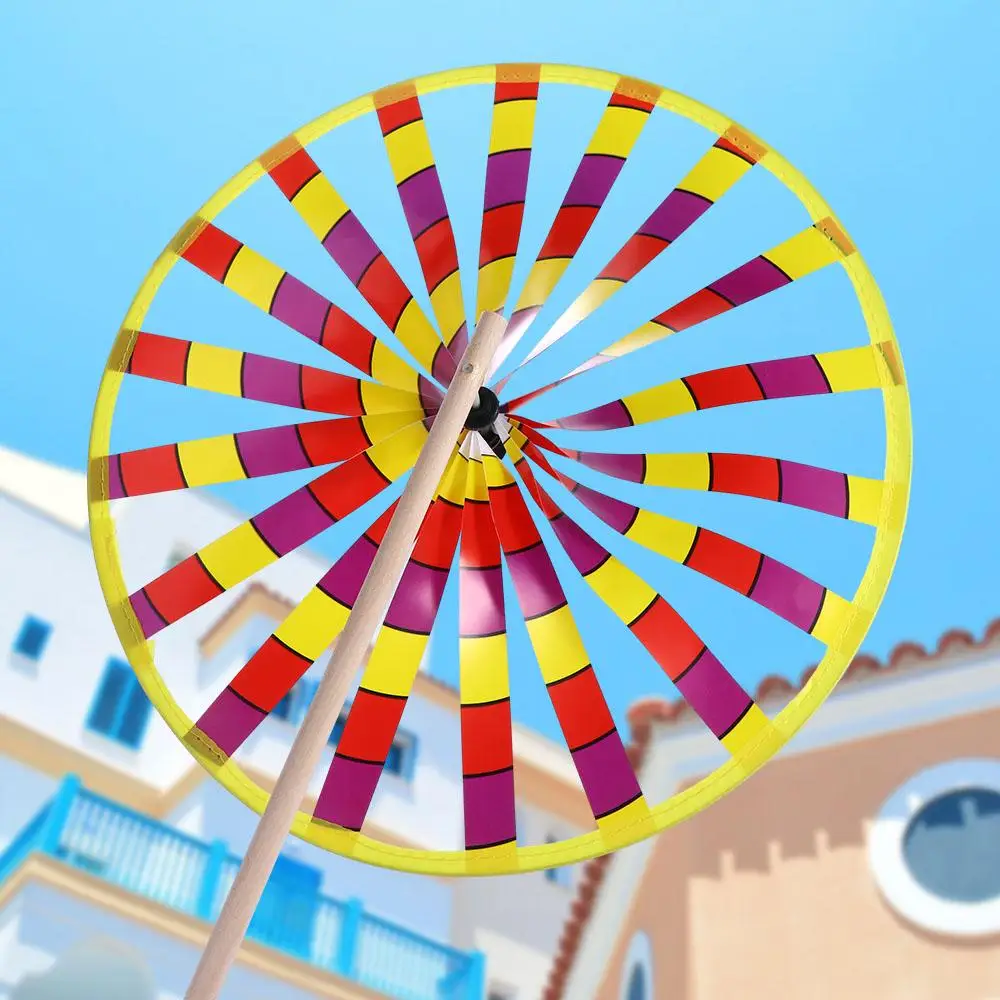 Molinillo de viento decorativo para jardín infantil giratorio - imagen 4