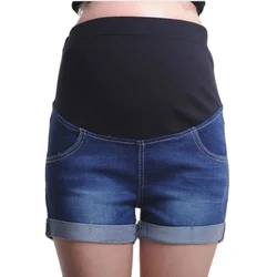 Gravida pantalones cortos de embarazo vaqueros talla grande