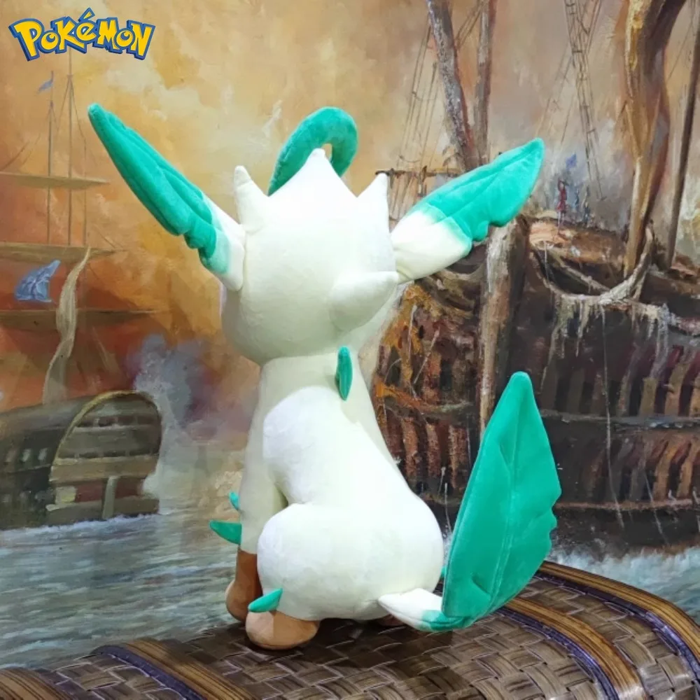 Peluche Leafeon detallando consejos de limpieza