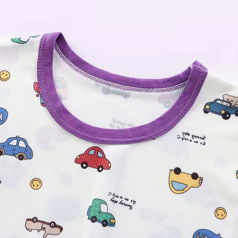 Pijama pelele transpirable unisex con pies antideslizantes de verano - imagen 4