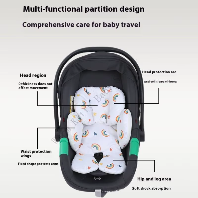 Cojín instalado en asiento de coche