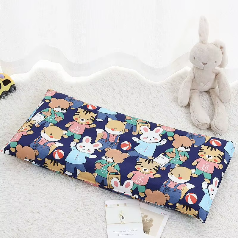 Almohada infantil transpirable de algodón con estampado animales para 0-3 años - imagen 4