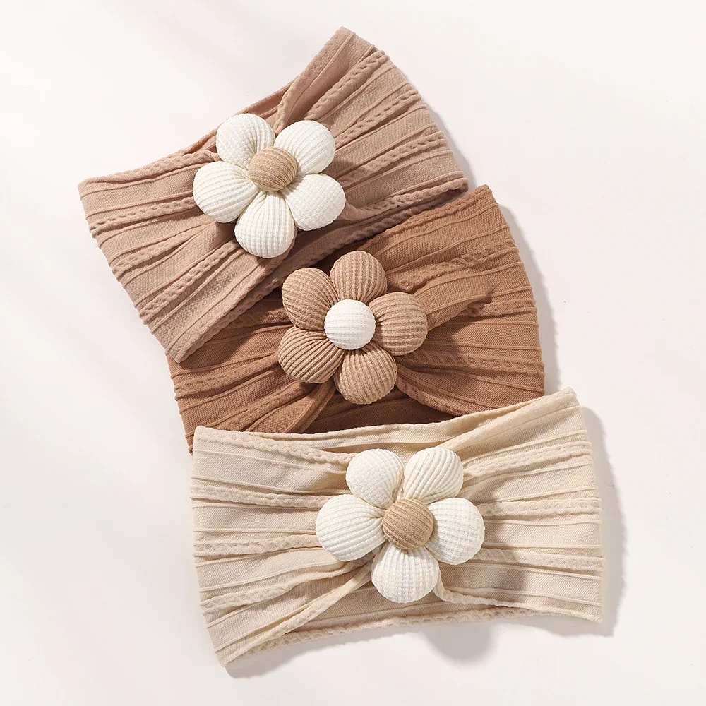 Diadema floral de nailon suave para bebé niña - imagen 2