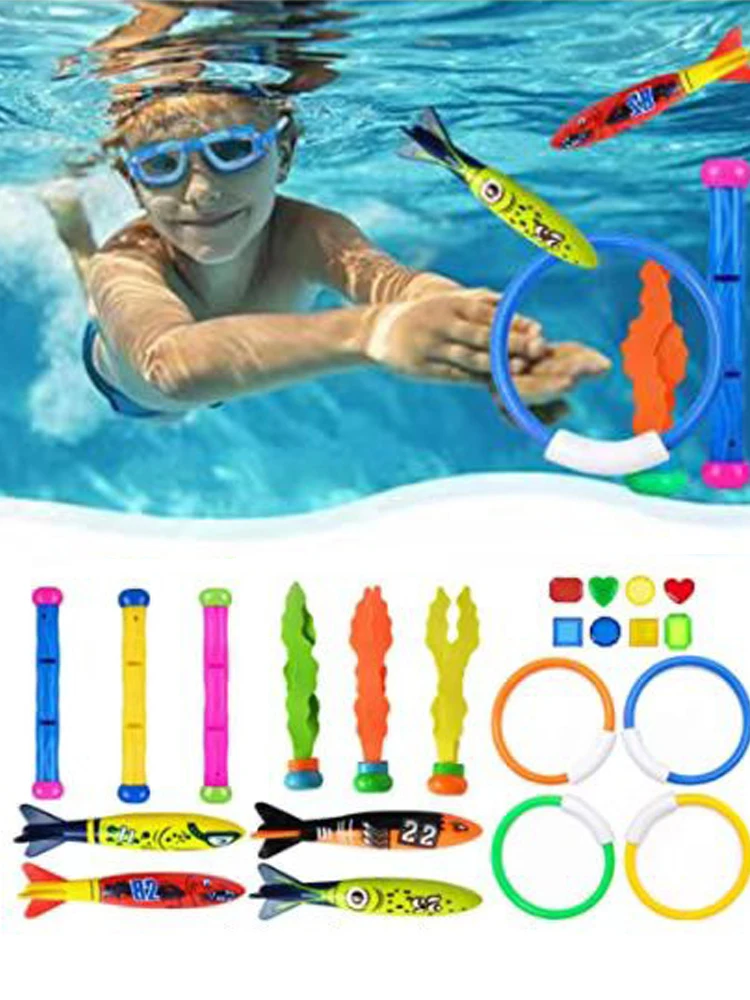 Juguetes de buceo en detalle