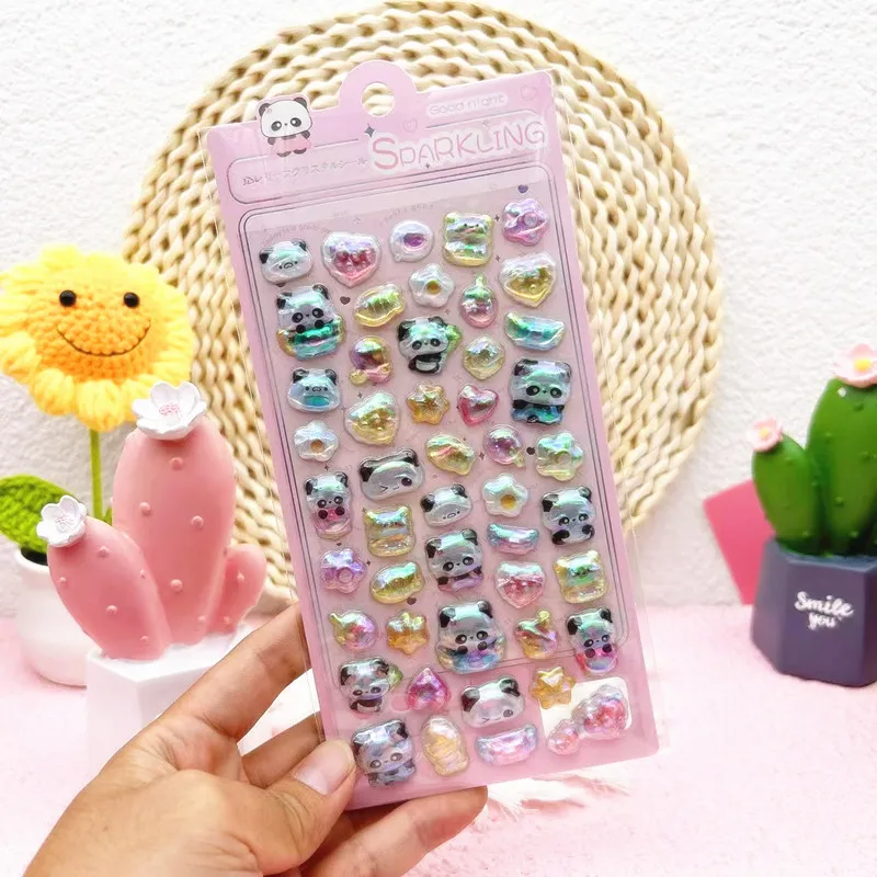 Pegatinas 3D de unicornio y animales para niñas, estilo tierno - imagen 4