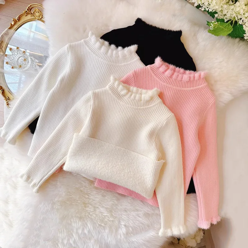 Jersey de lana infantil de manga larga para otoño e invierno - imagen 2