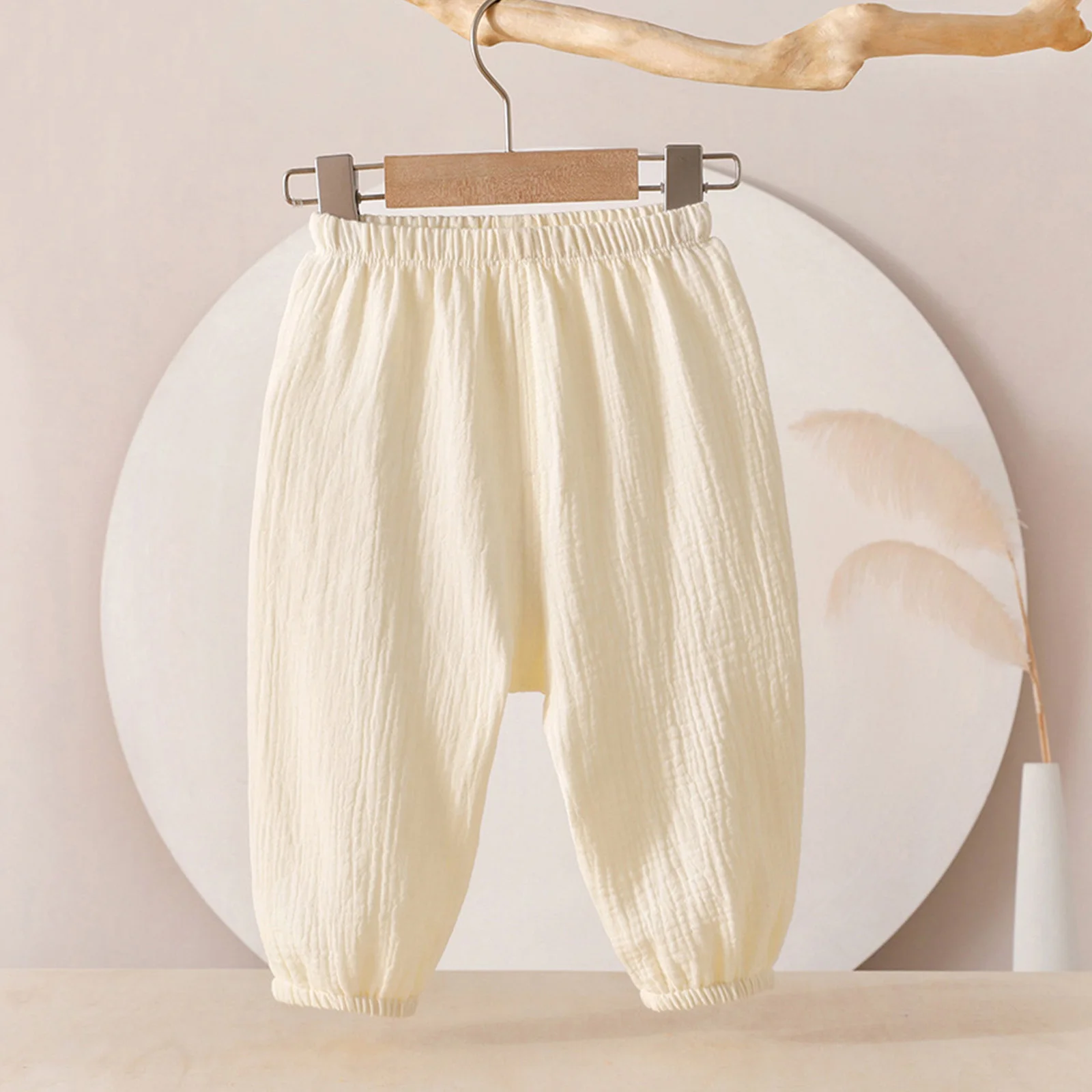 Pantalones bombachos de algodón suave para bebé con cinturilla elástica - imagen 4