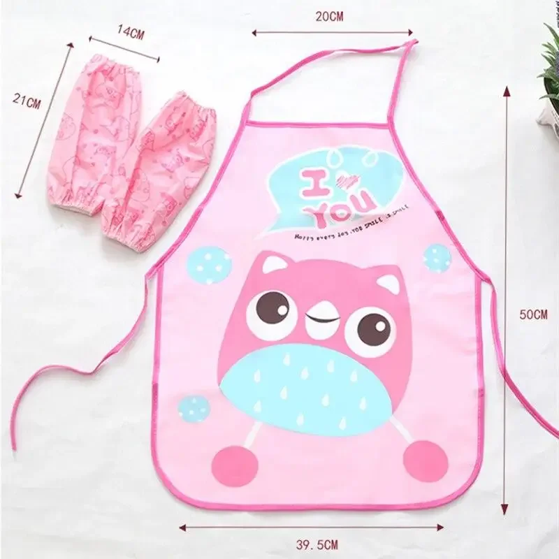 Delantal infantil impermeable con manga para cocina y repostería - imagen 2