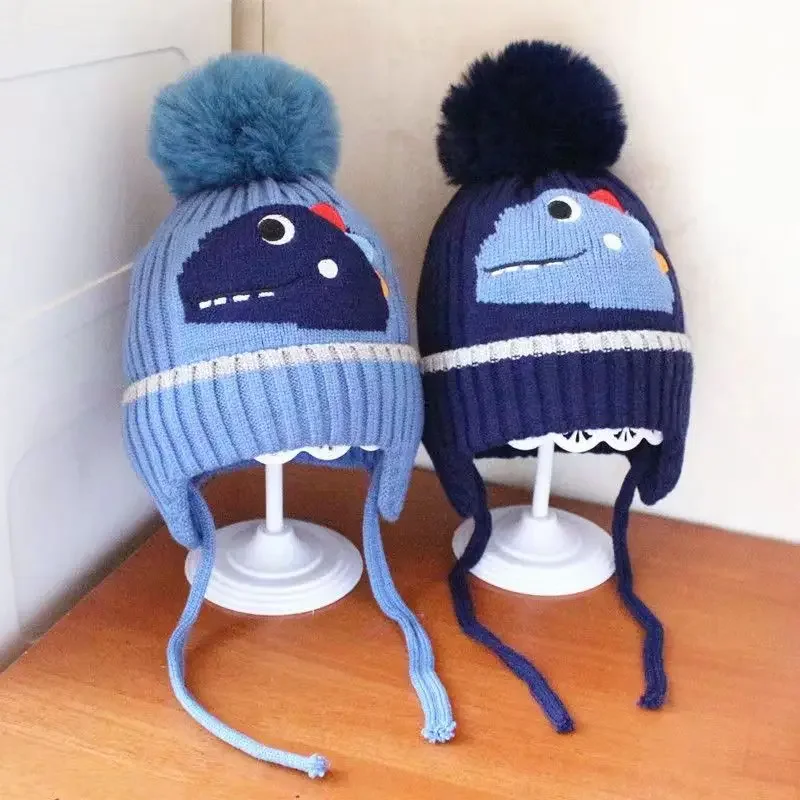 Gorro infantil de lana con dibujos animados para invierno - imagen 2