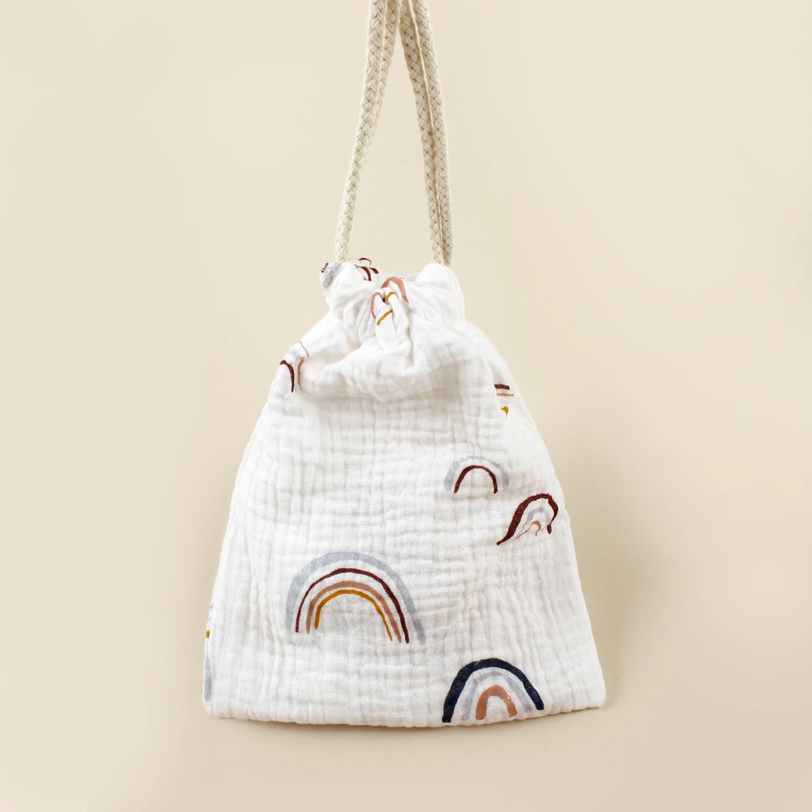 Bolsa para cochecito de bebé con estampado y cierre cordón - imagen 3