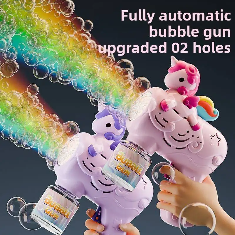 Máquina de burbujas automática unicornio para niños - imagen 4