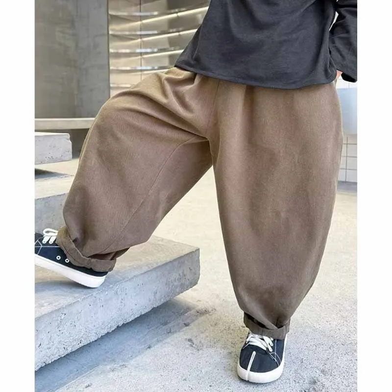 Pantalones de chándal holgados con bolsillos para niños - imagen 2