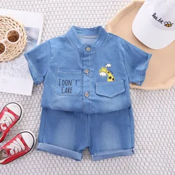 Conjunto de verano para niños – Camisa y shorts de algodón natural