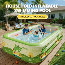 Piscina infantil inflable de paredes gruesas para jardín y hogar