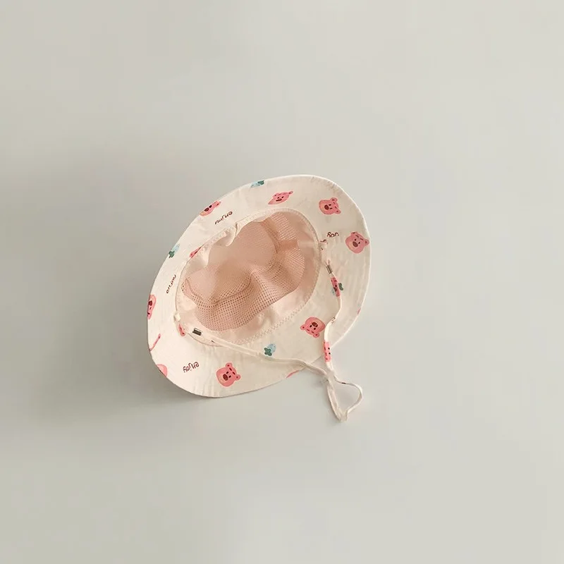 Gorro de pescador de sol con ala ancha para bebés y niños - imagen 4