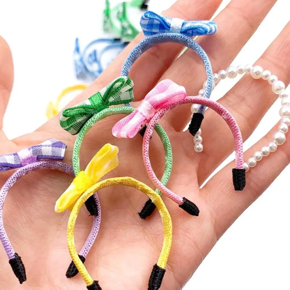 Diadema con lazo para muñeca, accesorio hecho a mano estilo boutique - imagen 2