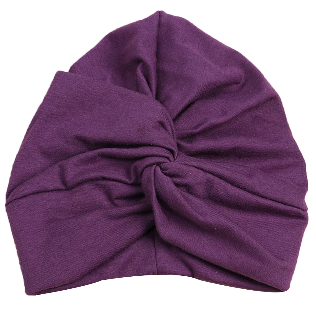 Turbante de algodón con nudo para bebé – Accesorio foto infantil - imagen 2