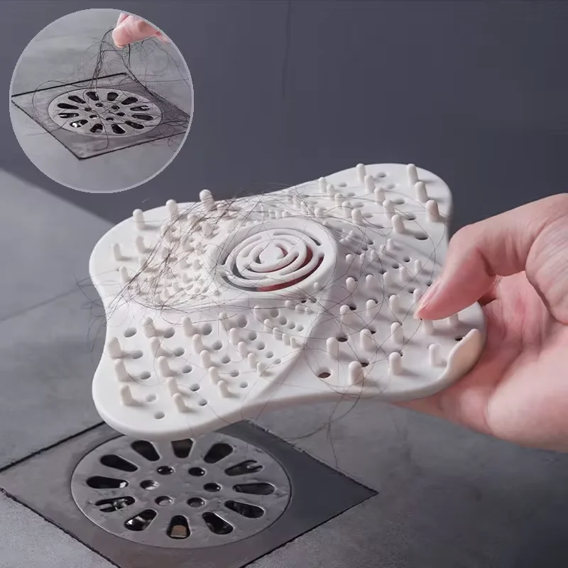 vvocci Filtro atrapapelos de silicona para desagüe antiolores - imagen 3
