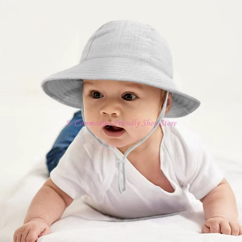 Gorro pescador de algodón unisex para bebé