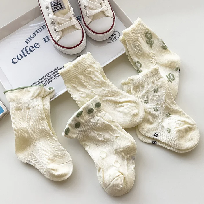 Calcetines transpirables de malla y algodón para bebés y niños