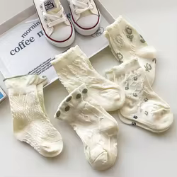 Calcetines transpirables de malla y algodón para bebés y niños