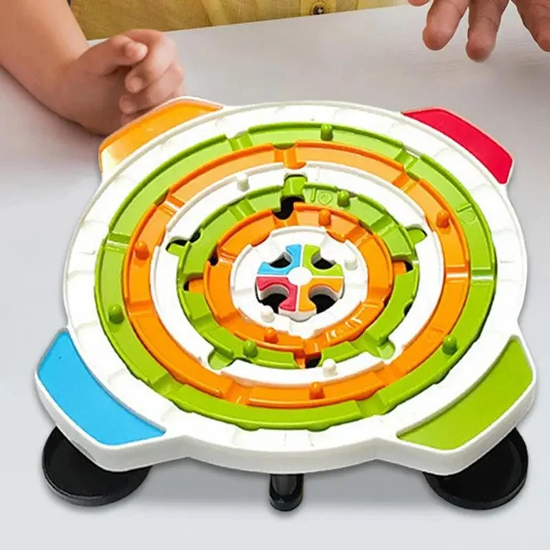 Juego de mesa laberinto lógico para niños, rompecabezas educativo - imagen 4