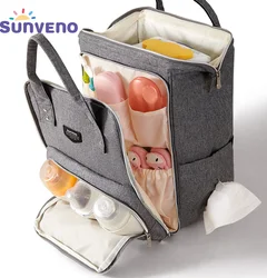 Mochila pañales impermeable de gran capacidad para viaje