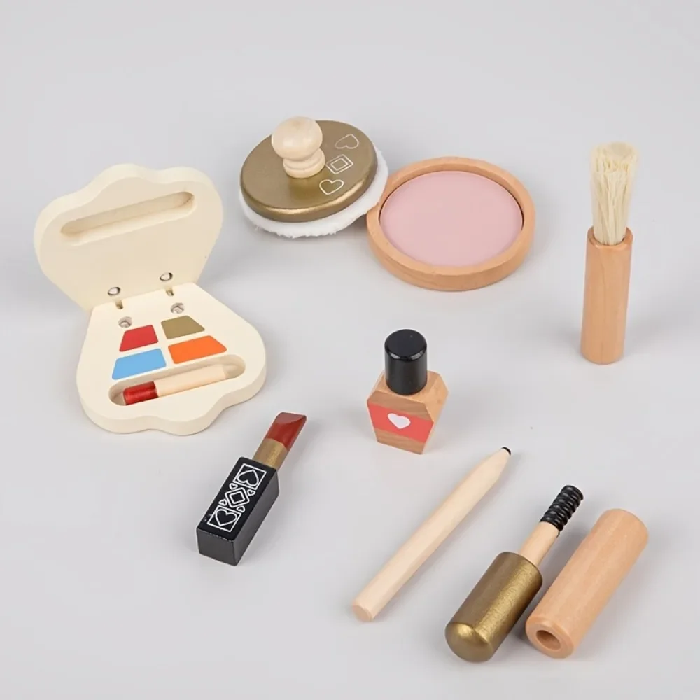 Juego de maquillaje infantil de madera – Montessori para niñas - imagen 5
