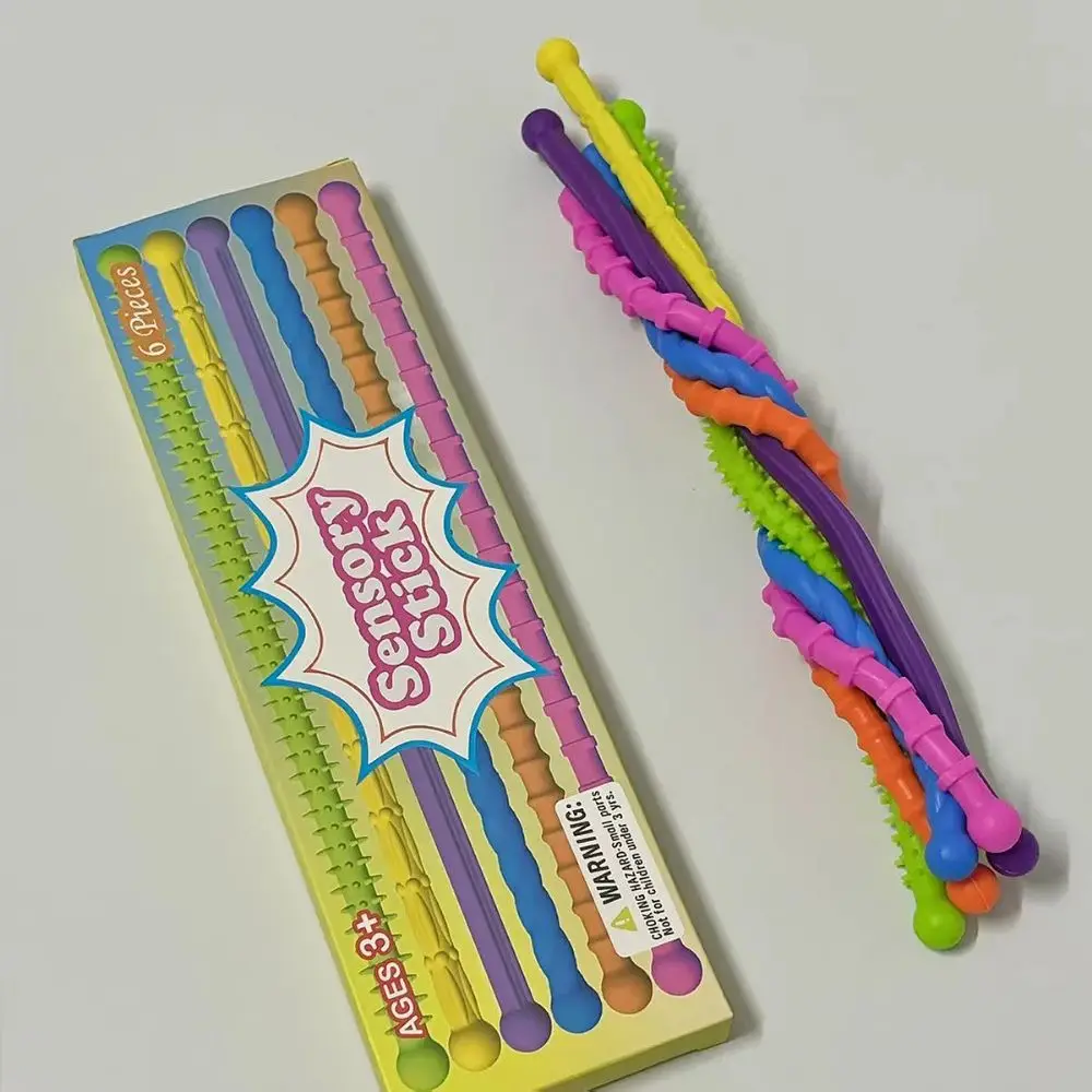 Pack de 6 pulseras sensoriales coloridas